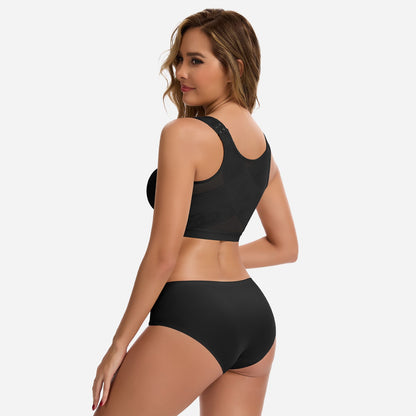 Julie - Soutien-gorge femme sans armatures à fermeture devant et confortable