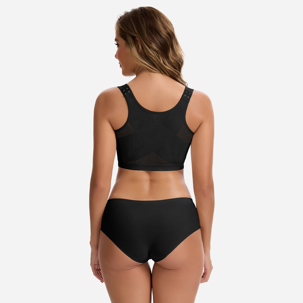 Julie - Soutien-gorge femme sans armatures à fermeture devant et confortable