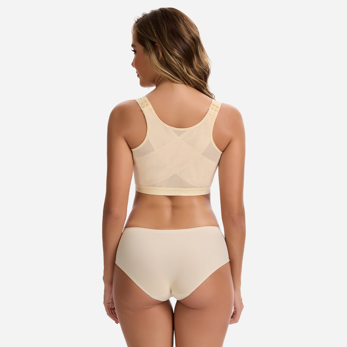 Julie - Soutien-gorge femme sans armatures à fermeture devant et confortable