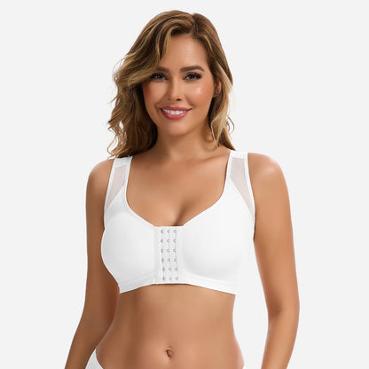 Julie - Soutien-gorge femme sans armatures à fermeture devant et confortable
