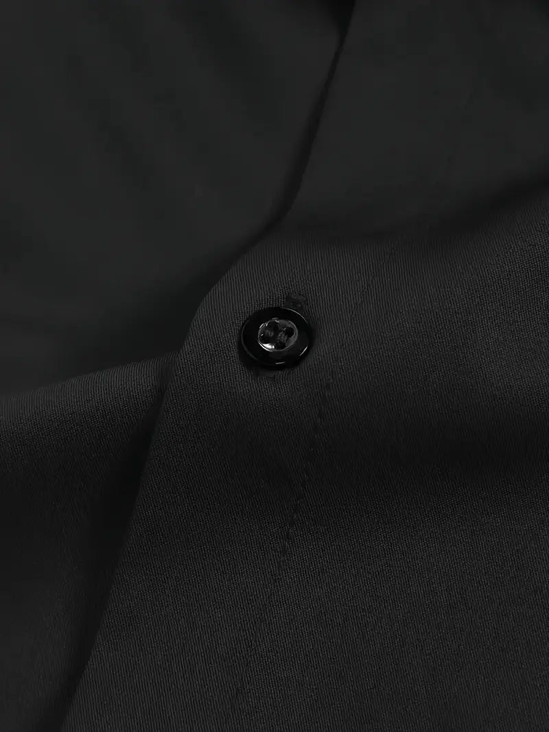 Julien - Chemise Homme Casual Smart avec Col Italien et Coupe Ajustée