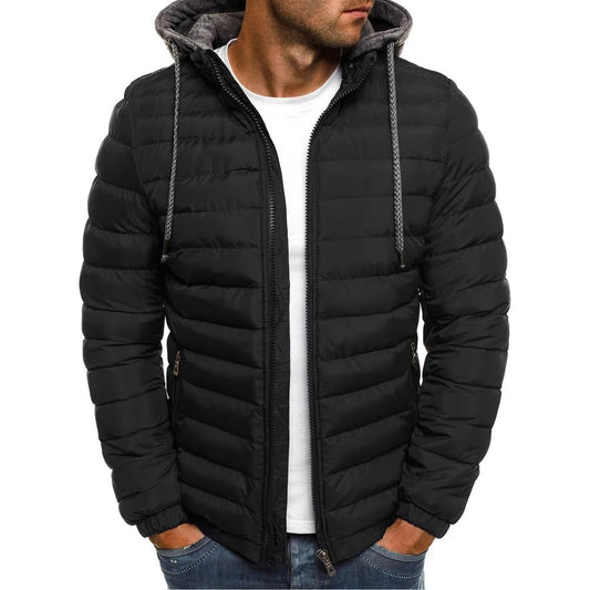 Julien - Doudoune Homme Imperméable avec Capuche pour la Mi-Saison