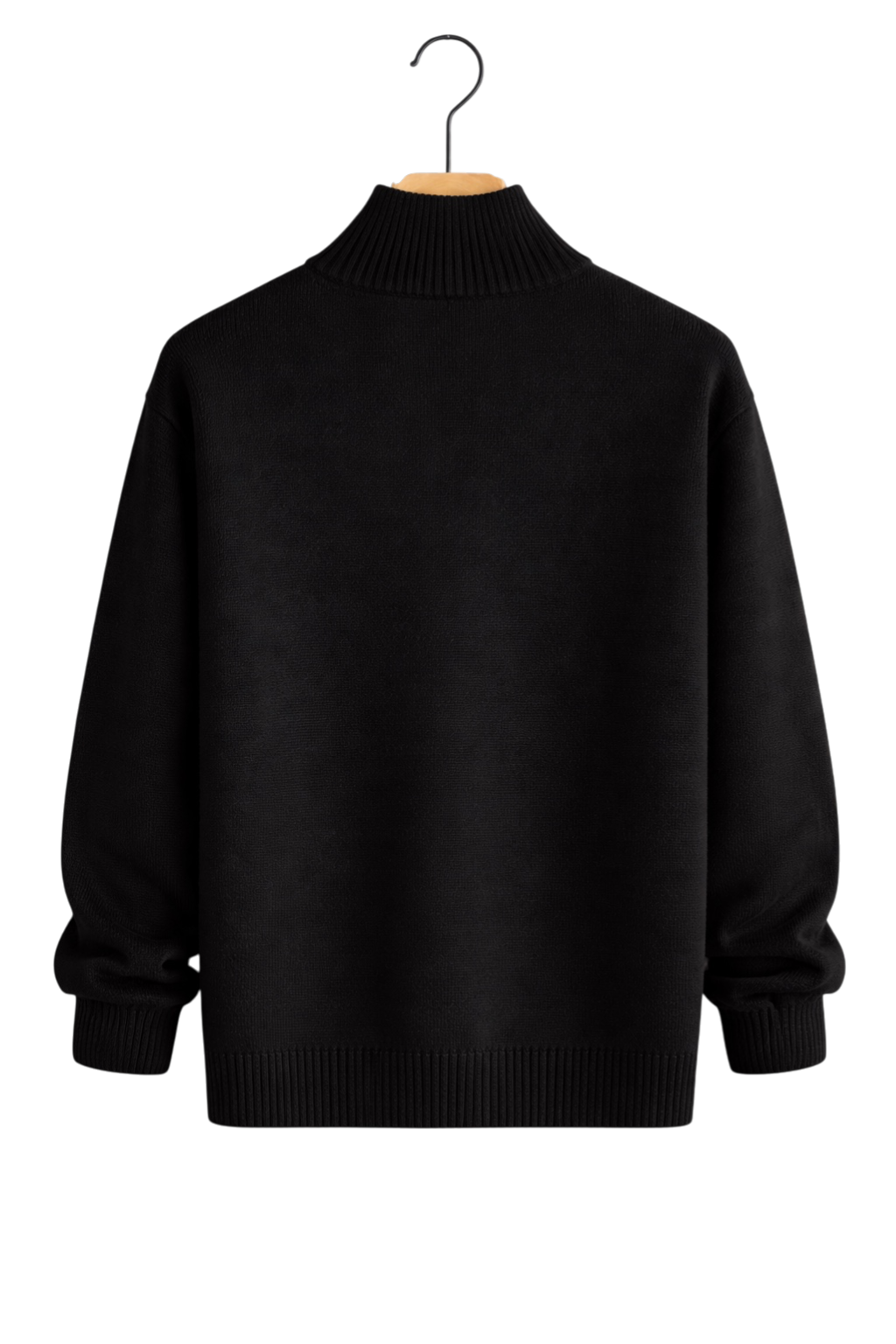 Julien - Gilet Homme Maille Casual Smart avec Fermeture Éclair et Col Montant