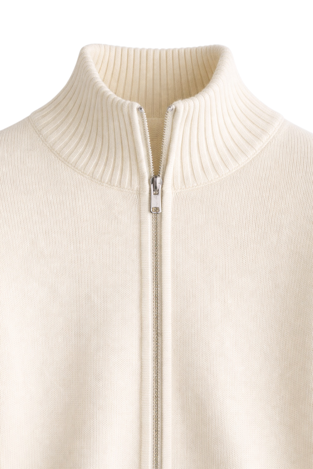 Julien - Gilet Homme Maille Casual Smart avec Fermeture Éclair et Col Montant