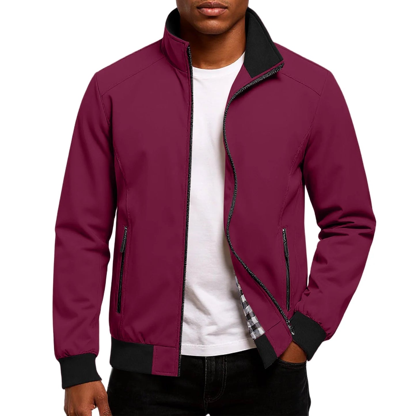 Julien - Veste Bomber Homme Légère et Décontractée pour l'Automne