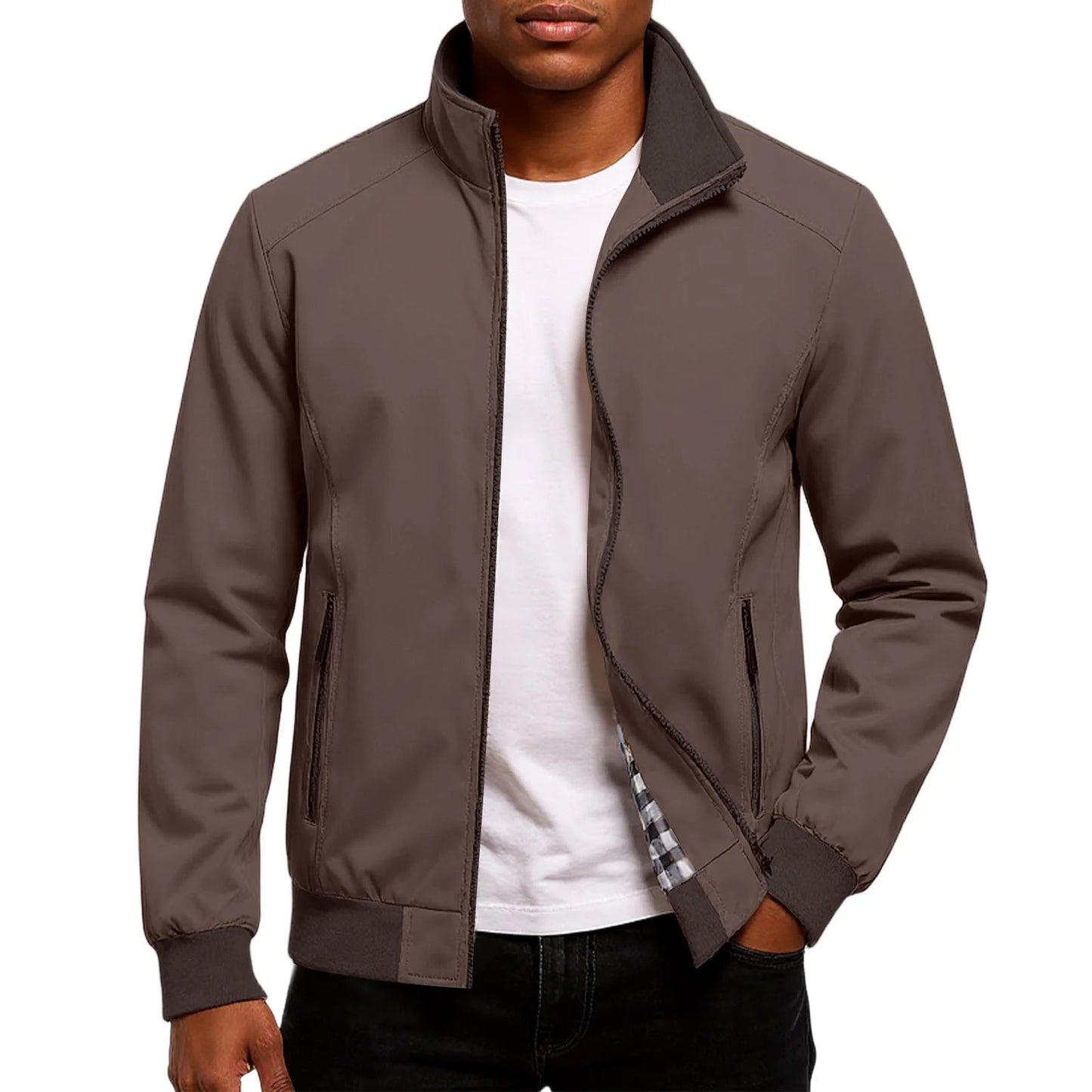 Julien - Veste Bomber Homme Légère et Décontractée pour l'Automne