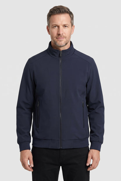 Julien - Veste Homme Légère et Imperméable pour l'Automne avec Col Montant