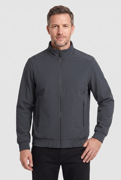 Julien - Veste Homme Légère et Imperméable pour l'Automne avec Col Montant