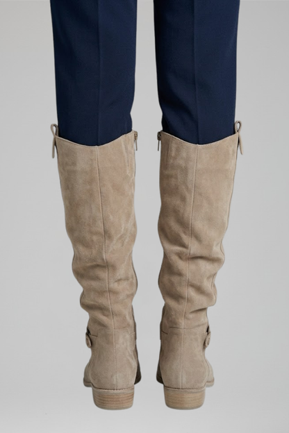 Juliette - Bottes Orthopédiques Femme Hautes pour l'Automne avec Détails Western