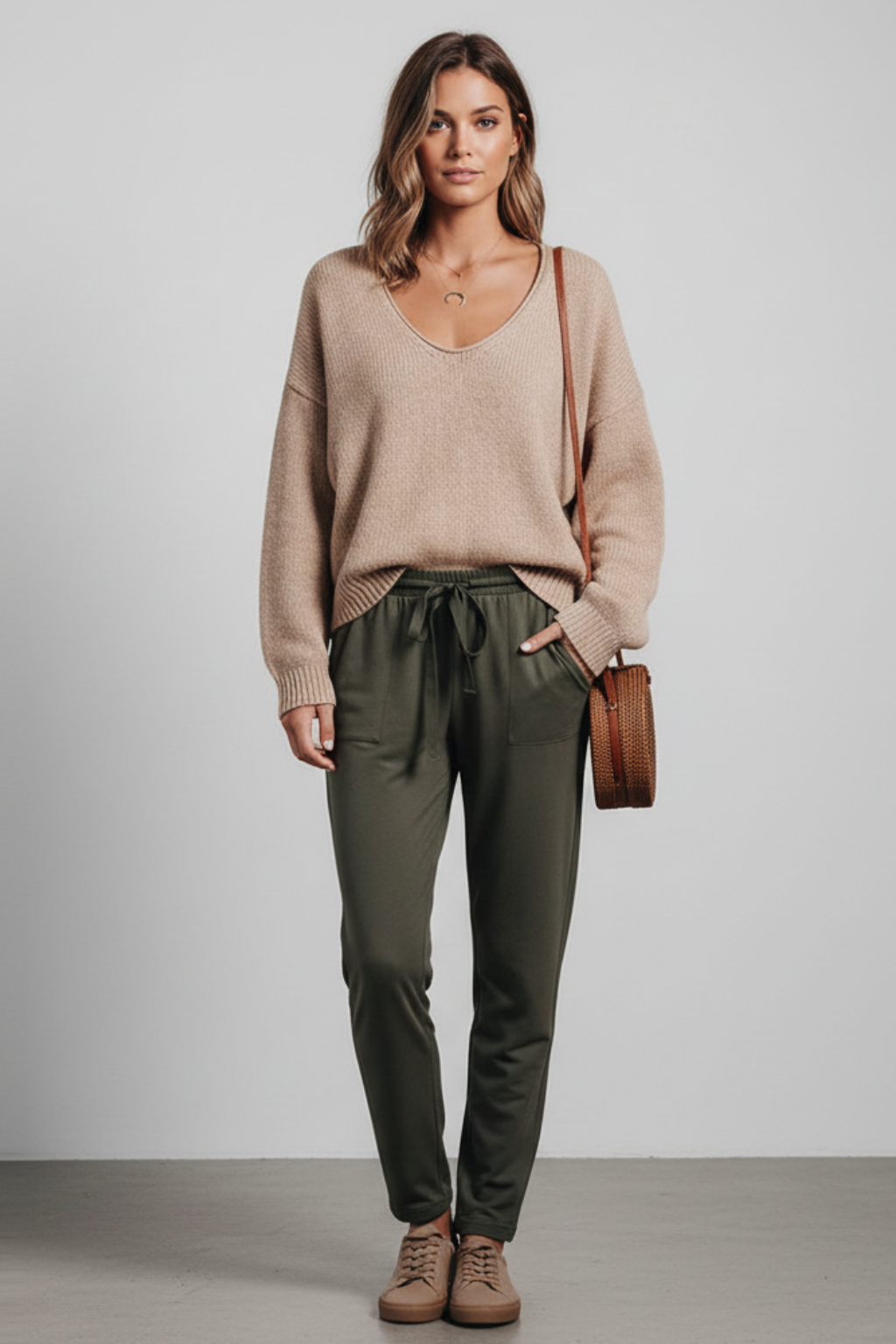 Juliette - Pull Femme Oversize en Maille pour l'Automne avec Col V
