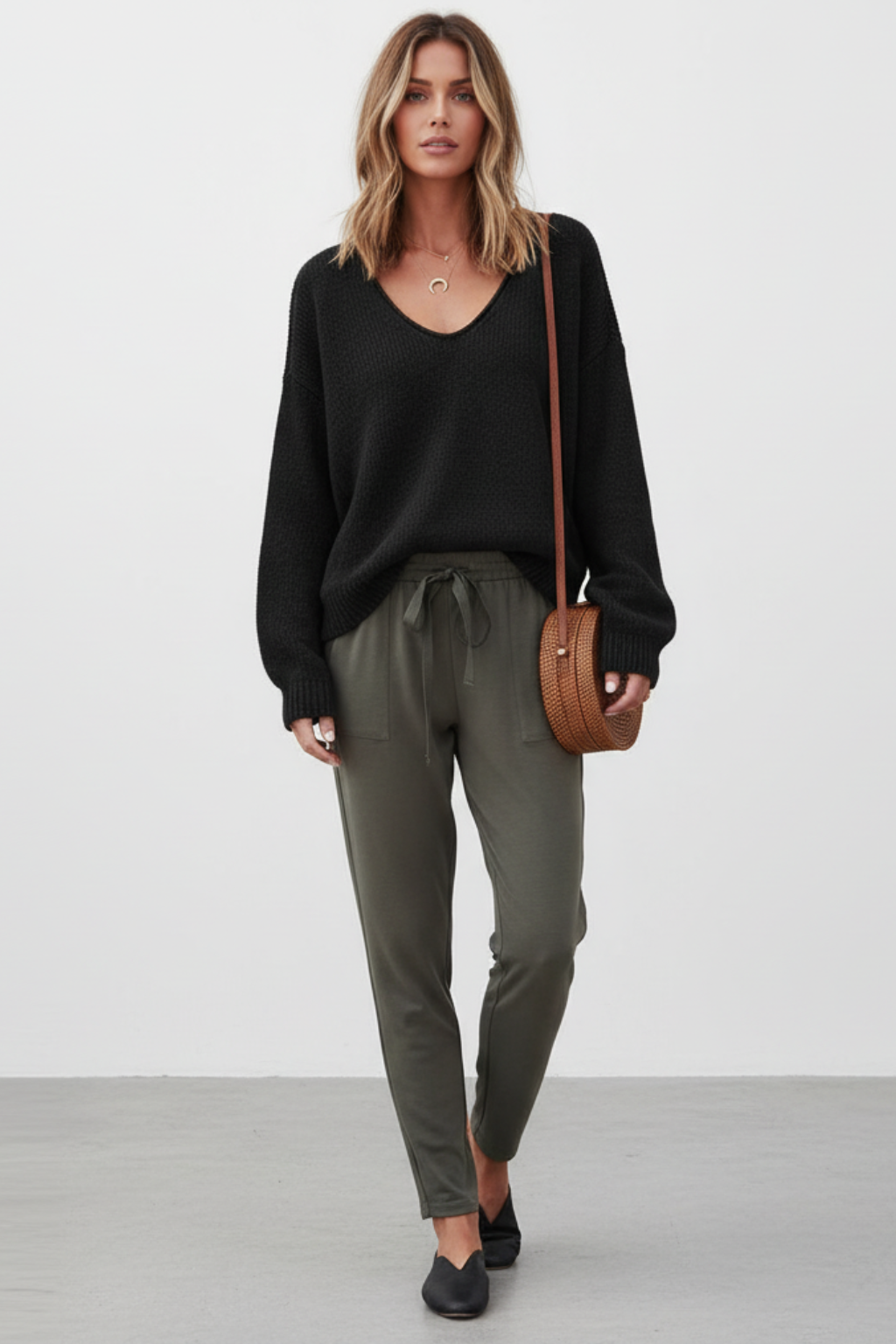 Juliette - Pull Femme Oversize en Maille pour l'Automne avec Col V