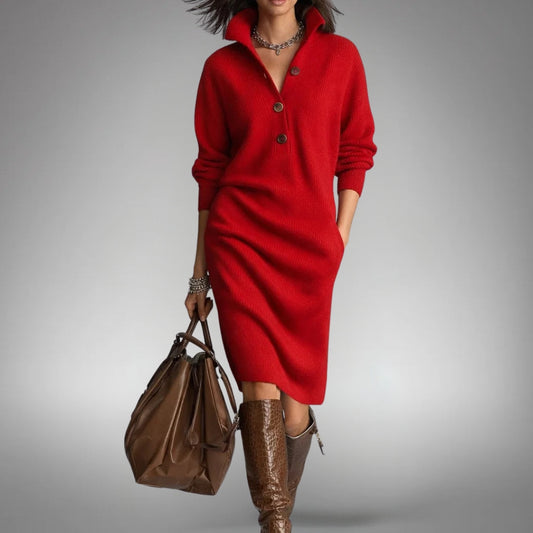 Juliette - Robe Pull Femme Confortable en Maille pour l'Automne