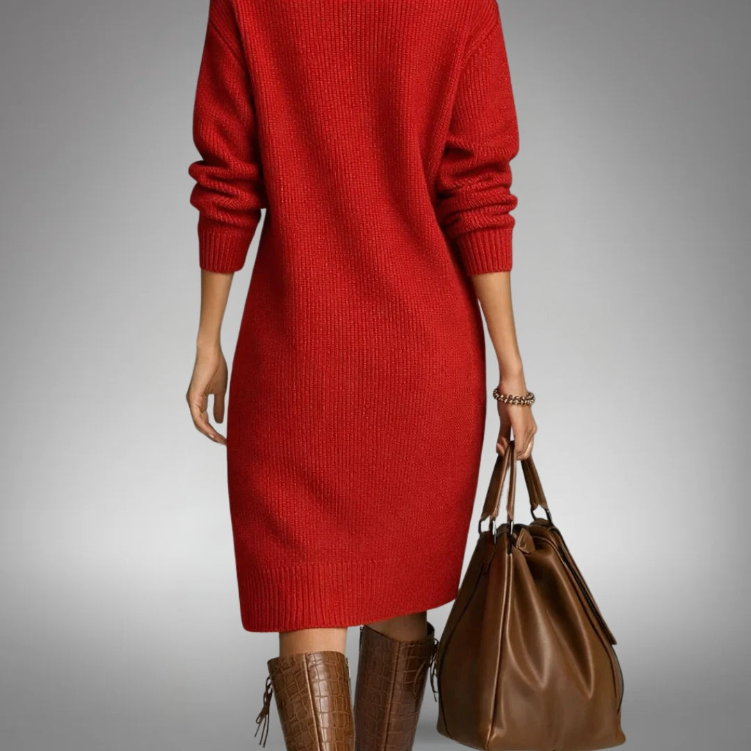 Juliette - Robe Pull Femme Confortable en Maille pour l'Automne