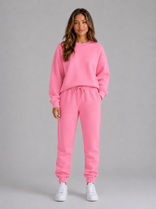 Lola - Ensemble Femme Survêtement Oversize avec Col Rond et Bas Resserré