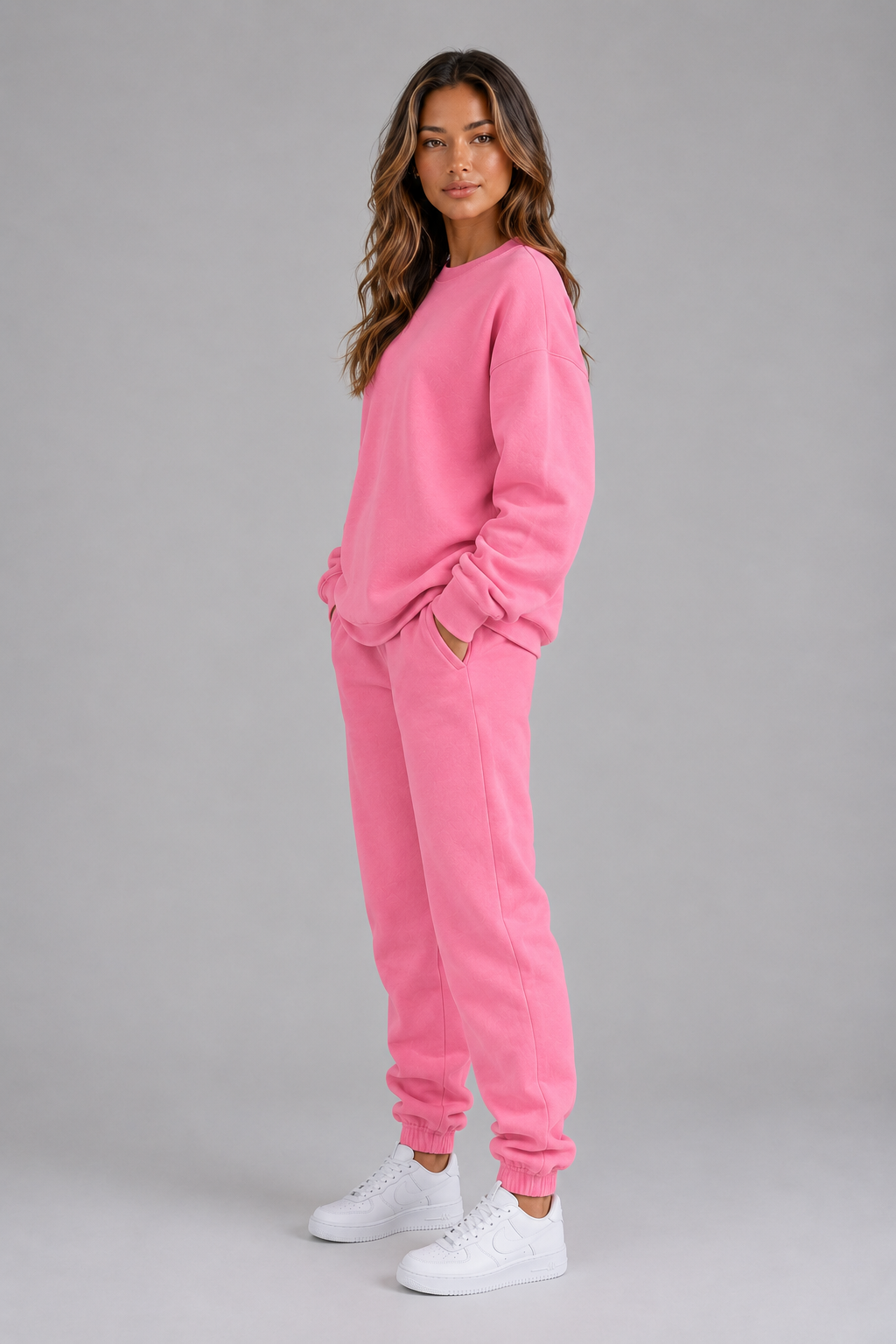 Lola - Ensemble Femme Survêtement Oversize avec Col Rond et Bas Resserré
