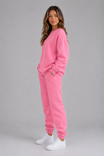 Lola - Ensemble Femme Survêtement Oversize avec Col Rond et Bas Resserré
