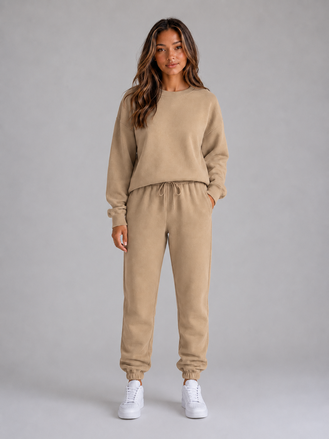 Lola - Ensemble Femme Survêtement Oversize avec Col Rond et Bas Resserré