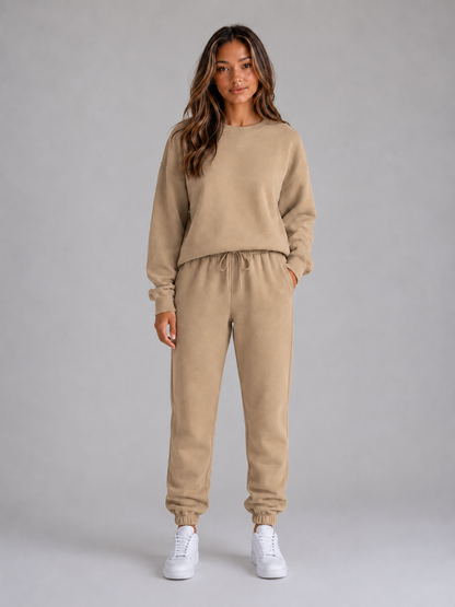 Lola - Ensemble Femme Survêtement Oversize avec Col Rond et Bas Resserré