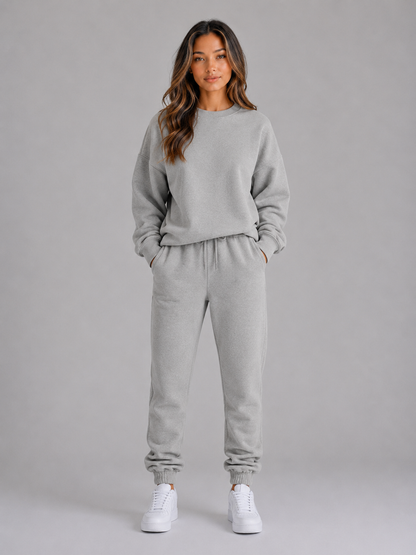 Lola - Ensemble Femme Survêtement Oversize avec Col Rond et Bas Resserré