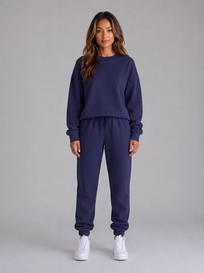 Lola - Ensemble Femme Survêtement Oversize avec Col Rond et Bas Resserré