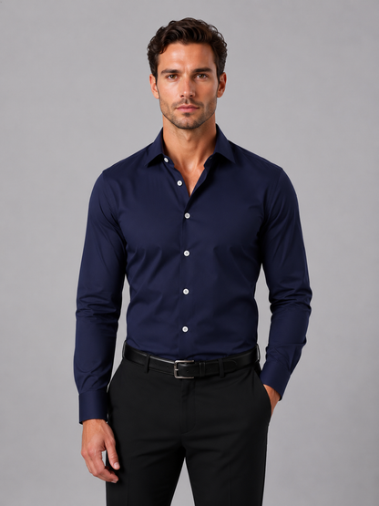 Louis - Chemise homme habillée ajustée stretch et confortable pour le bureau