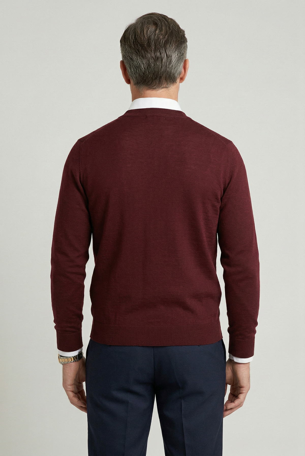 Louis - Gilet Homme Automne Casual Smart avec Col en V et Boutons