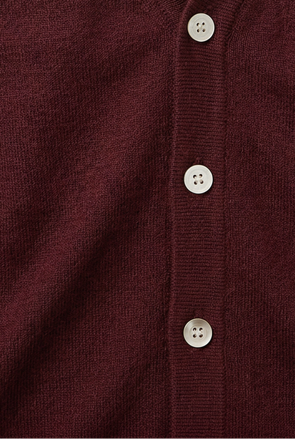 Louis - Gilet Homme Automne Casual Smart avec Col en V et Boutons