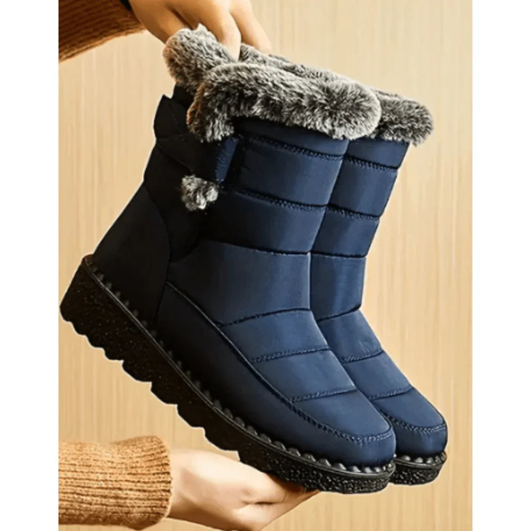 Louise - Bottines Femme Hiver Impermeables avec Doublure Polaire Chaude