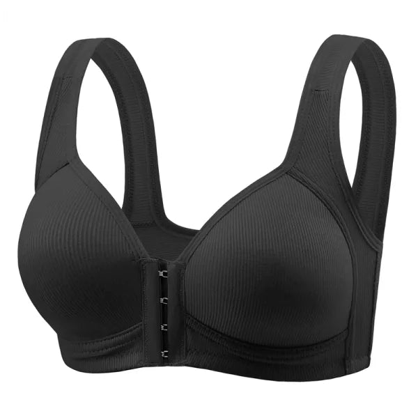 Louise - Soutien-gorge femme sans armatures à fermeture devant et maintien fort