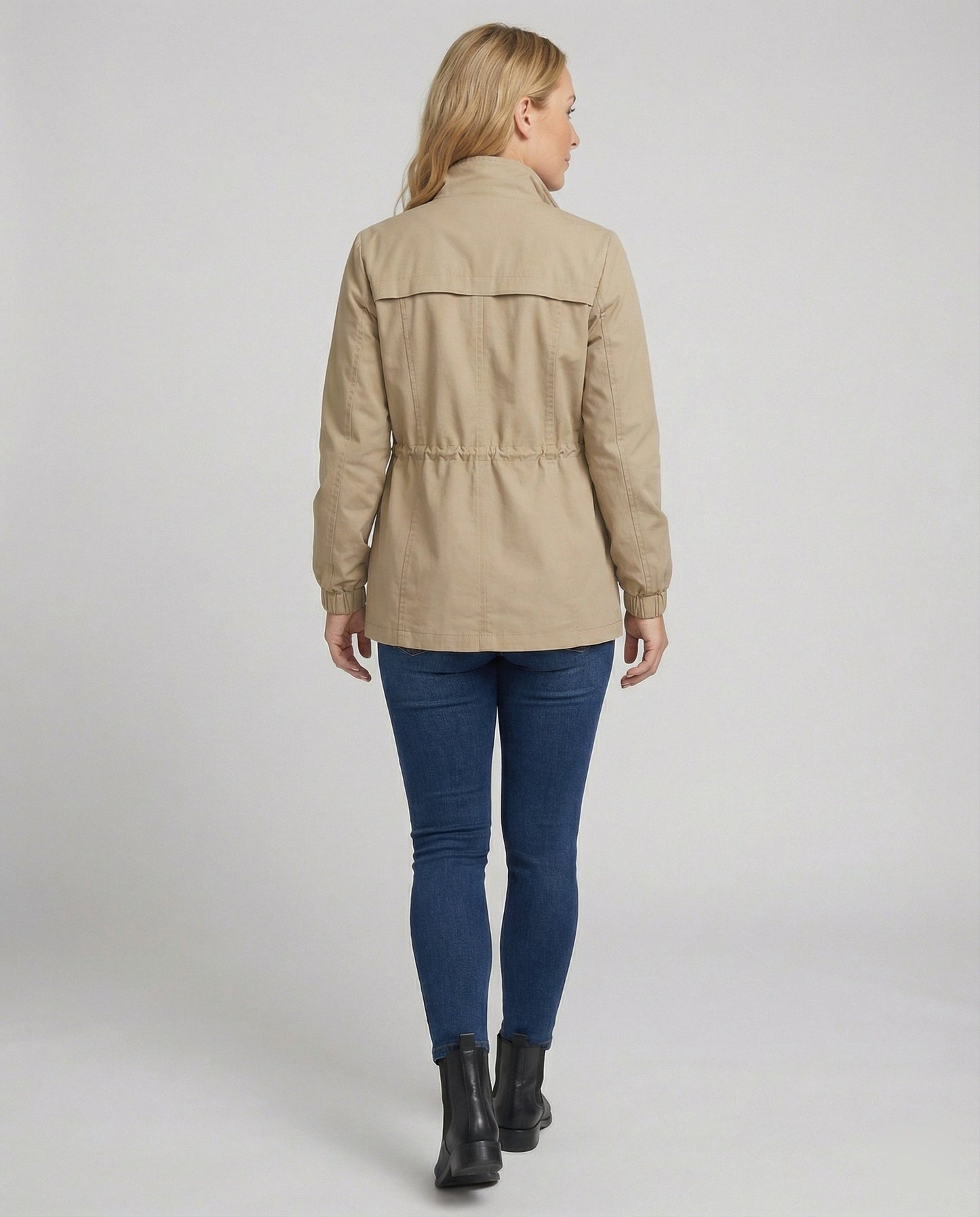Louise - Veste Femme Imperméable Légère avec Capuche et Taille Ajustable