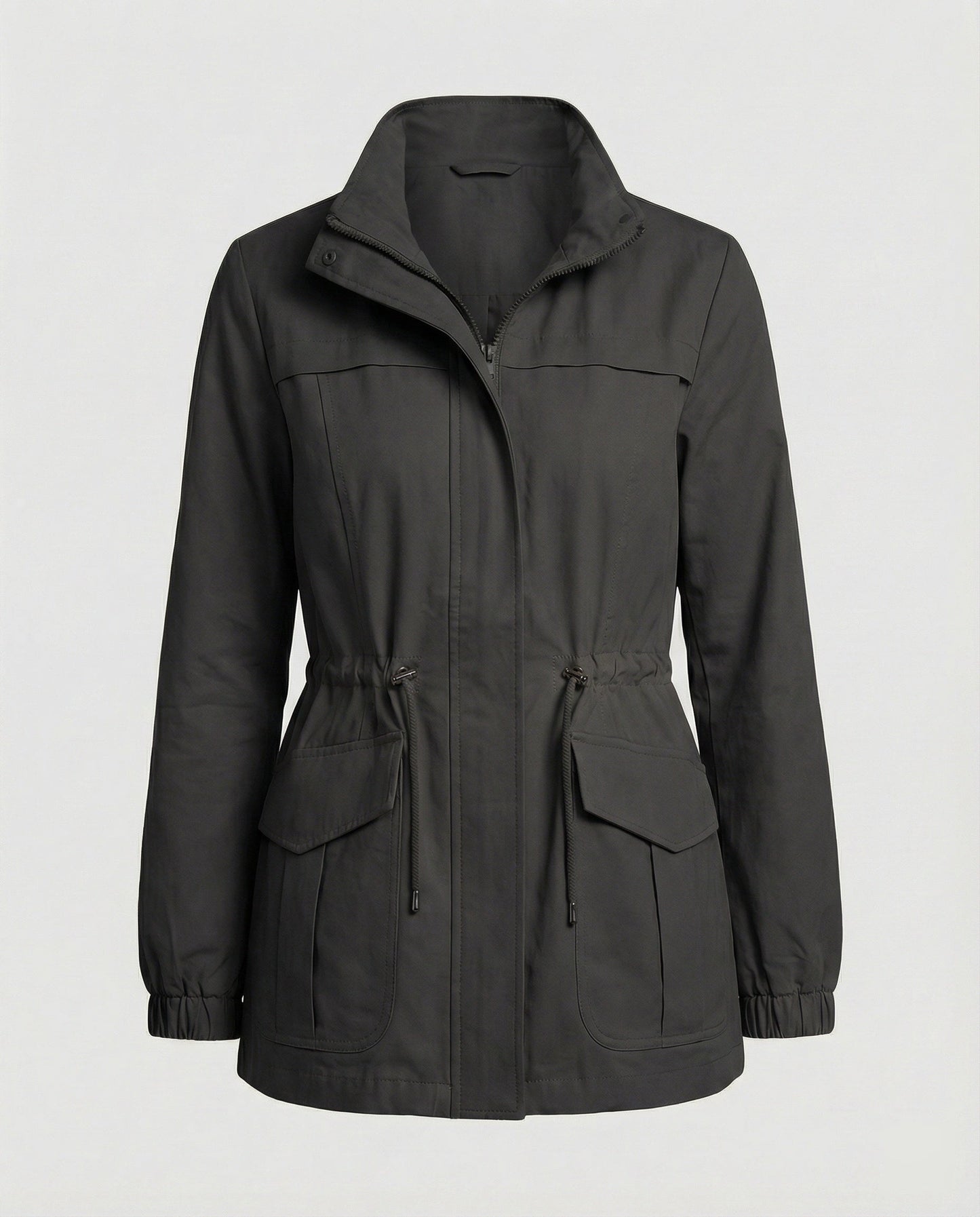 Louise - Veste Femme Imperméable Légère avec Capuche et Taille Ajustable