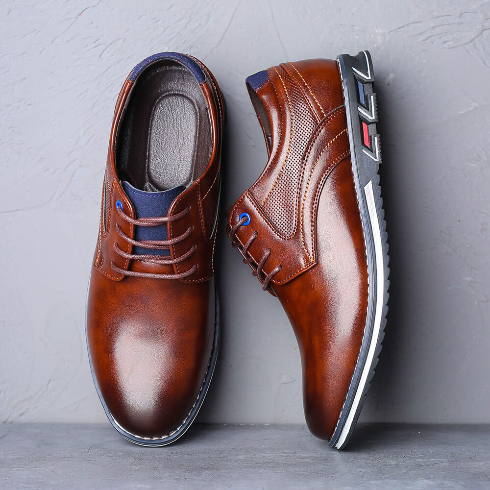 Lucas - Chaussures Homme Confortables Habillées à Lacets Élégantes