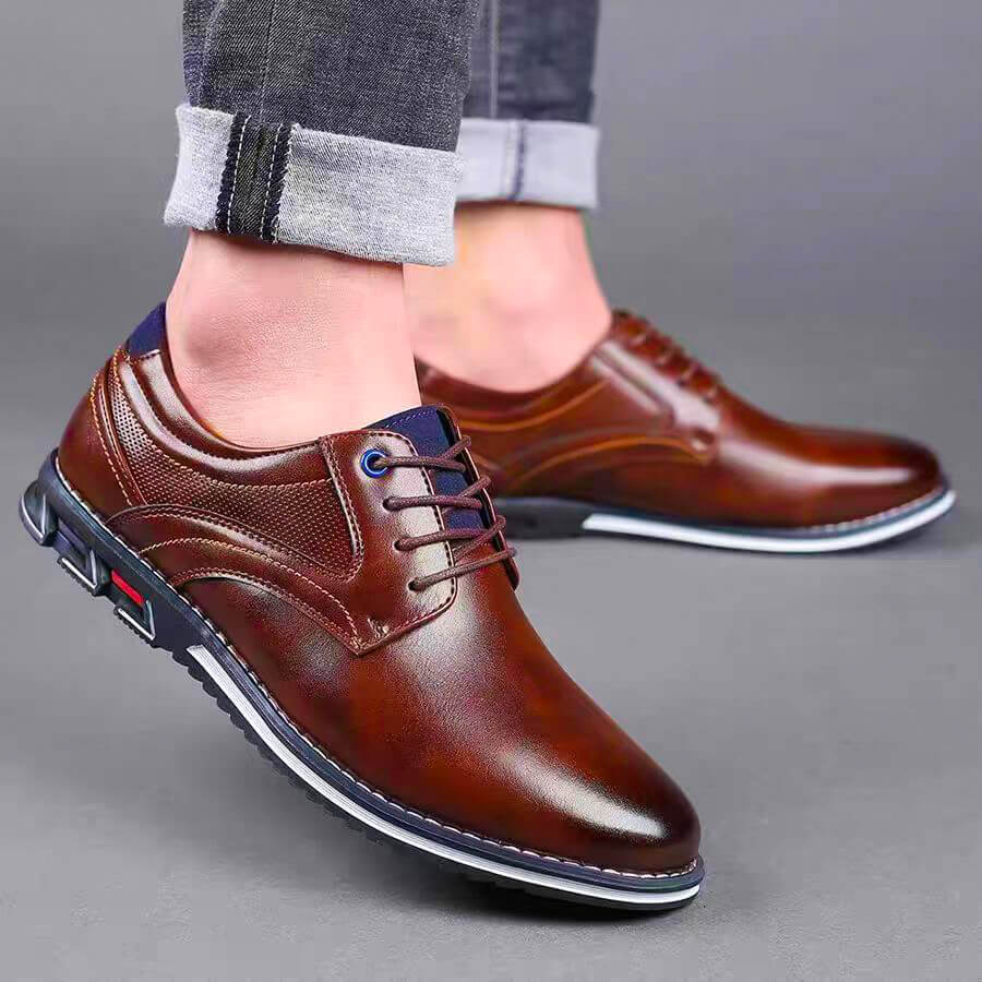 Lucas - Chaussures Homme Confortables Habillées à Lacets Élégantes