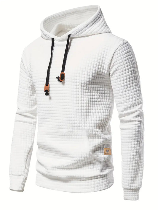 Lucas - Sweat Homme à Capuche pour l'Automne avec Texture Gaufrée