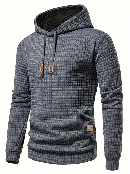 Lucas - Sweat Homme à Capuche pour l'Automne avec Texture Gaufrée