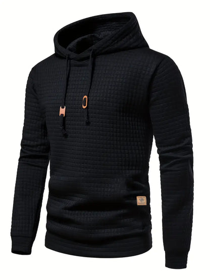 Lucas - Sweat Homme à Capuche pour l'Automne avec Texture Gaufrée