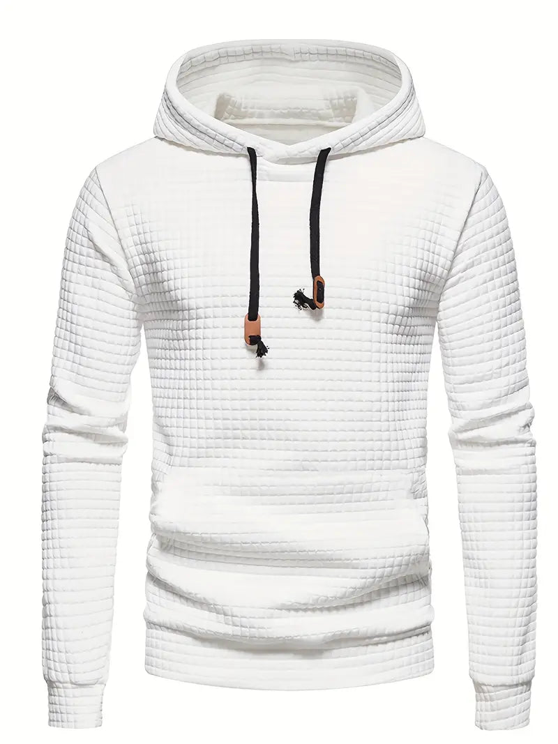 Lucas - Sweat Homme à Capuche pour l'Automne avec Texture Gaufrée
