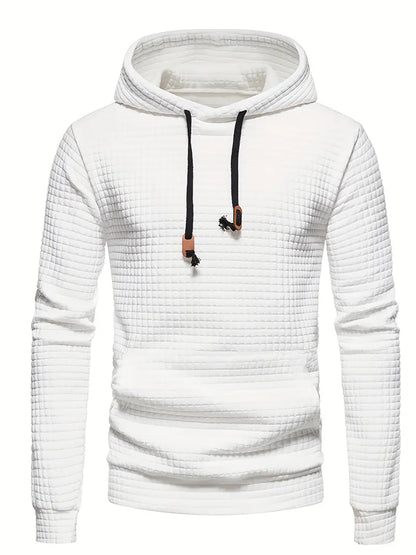 Lucas - Sweat Homme à Capuche pour l'Automne avec Texture Gaufrée