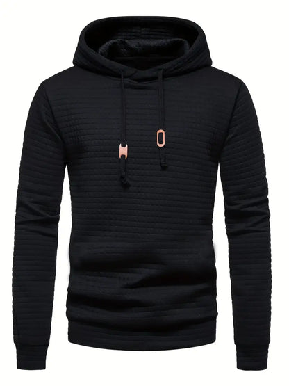 Lucas - Sweat Homme à Capuche pour l'Automne avec Texture Gaufrée