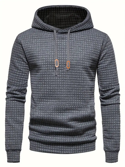 Lucas - Sweat Homme à Capuche pour l'Automne avec Texture Gaufrée