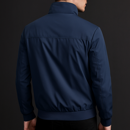 Lucas - Veste Homme d'Automne à Col Montant et Doublure à Carreaux