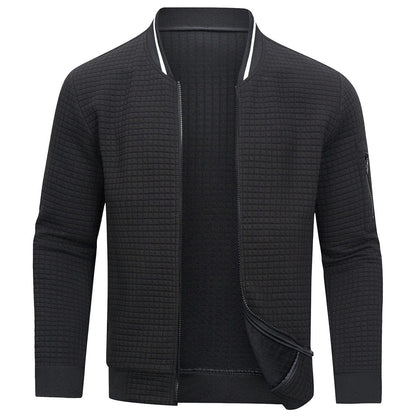 Lucas - Veste Homme en Maille Casual pour l'Automne avec Fermeture Éclair