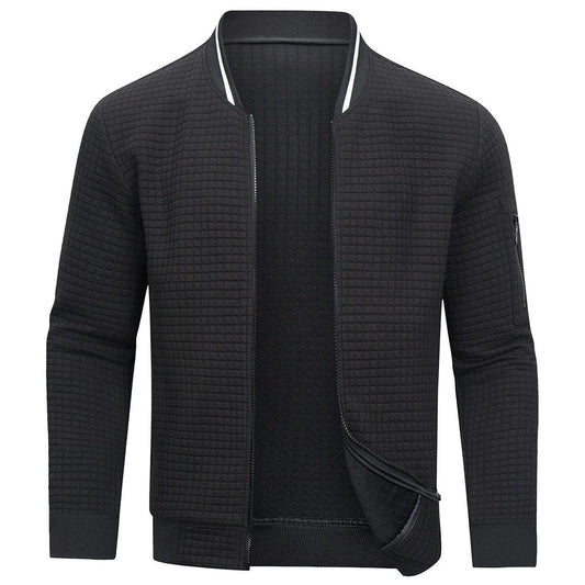 Lucas - Veste Homme en Maille Casual pour l'Automne avec Fermeture Éclair