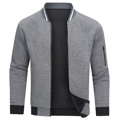Lucas - Veste Homme en Maille Casual pour l'Automne avec Fermeture Éclair