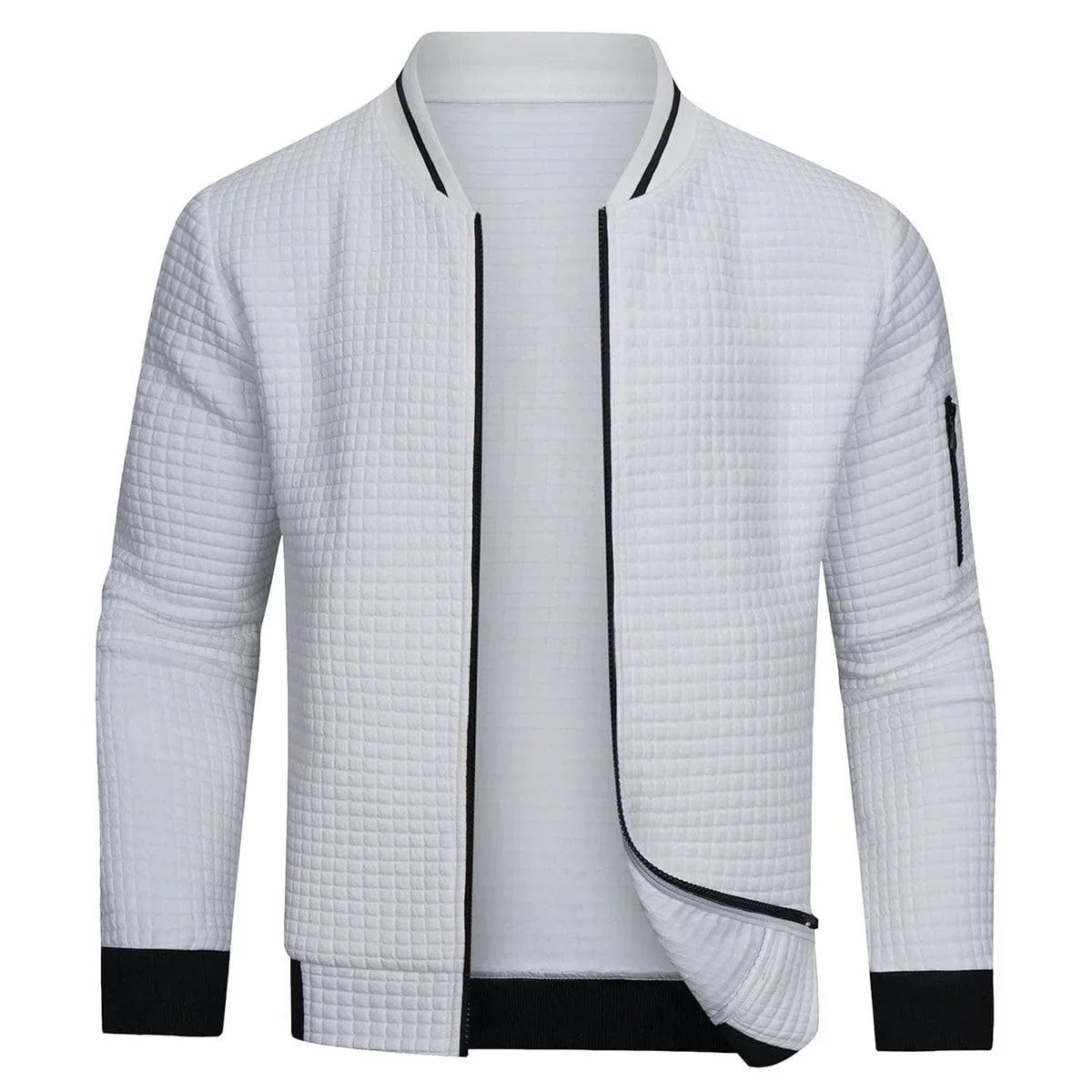 Lucas - Veste Homme en Maille Casual pour l'Automne avec Fermeture Éclair