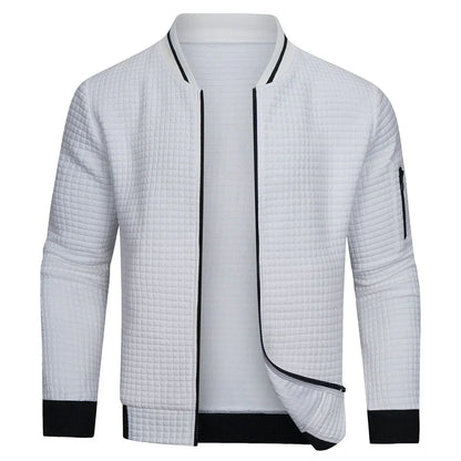 Lucas - Veste Homme en Maille Casual pour l'Automne avec Fermeture Éclair