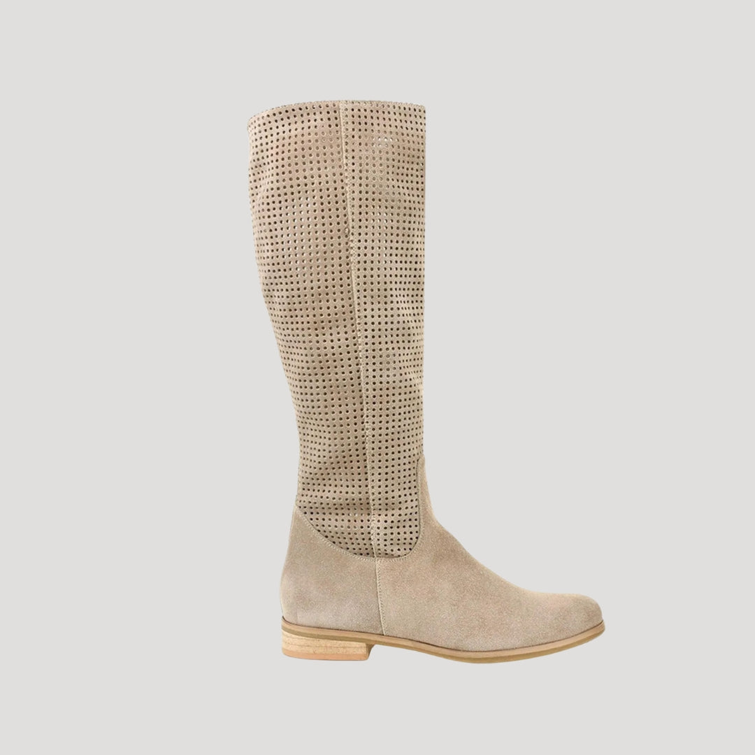 Manon - Bottes femme hautes et plates larges et souples