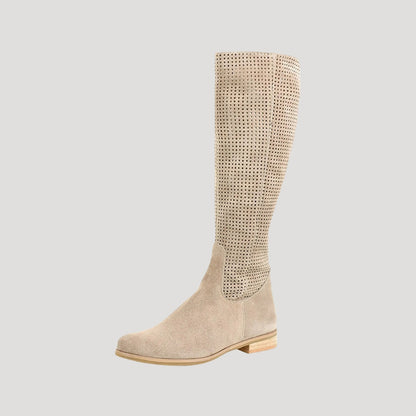 Manon - Bottes femme hautes et plates larges et souples