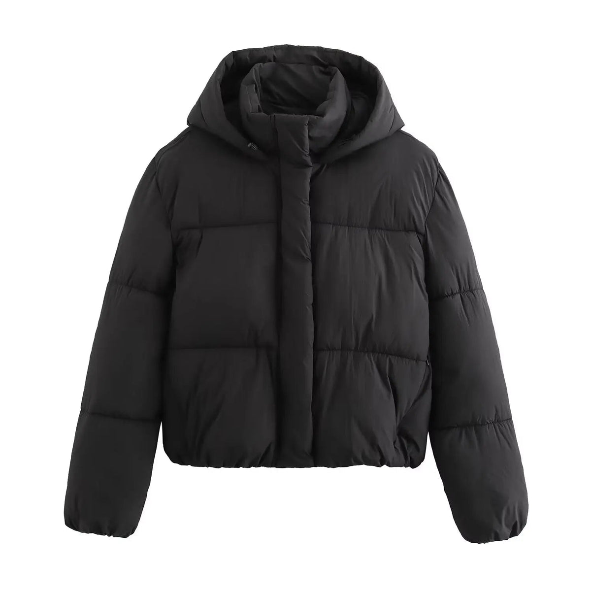 Manon - Doudoune Femme d'Hiver à Capuche avec Fermeture Éclair Oversize