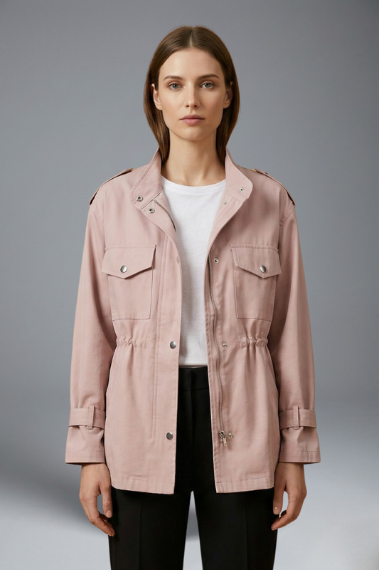 Manon - Veste femme imperméable et mi saison avec coupe courte et légère